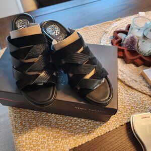 Vince Camuto Black Mule